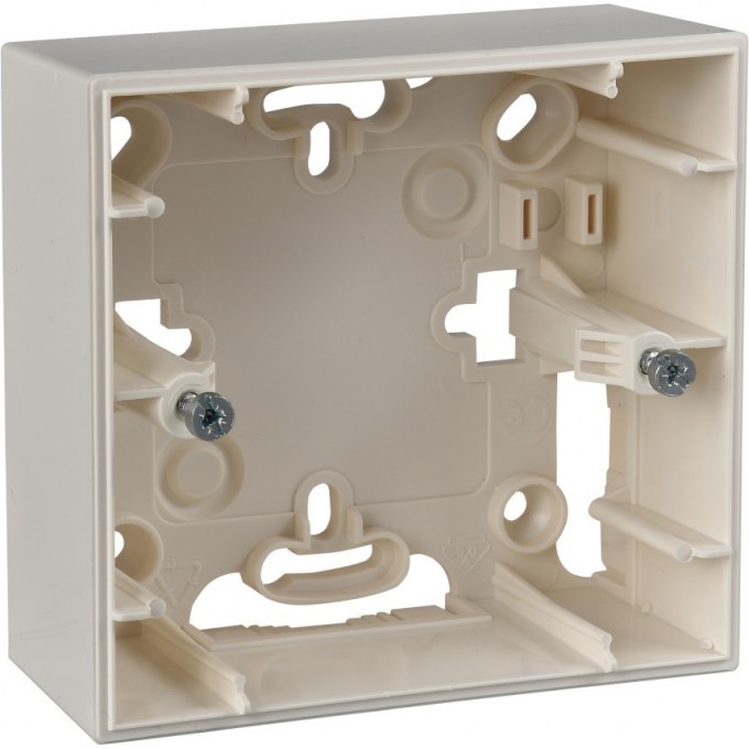 Коробка для открытой установки SCHNEIDER ELECTRIC UNICA, 1-постовая, БЕЖЕВЫЙ MGU8.002.25