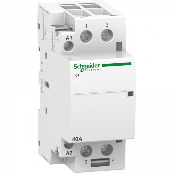Модульный контактор SCHNEIDER ELECTRIC ACTI9 iCT40A 2НО 220/240В АС 50ГЦ A9C20842