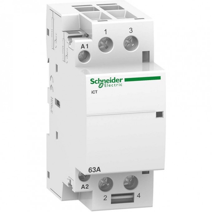 Модульный контактор SCHNEIDER ELECTRIC ACTI9 iCT63A 2НО 220/240В АС 50ГЦ A9C20862