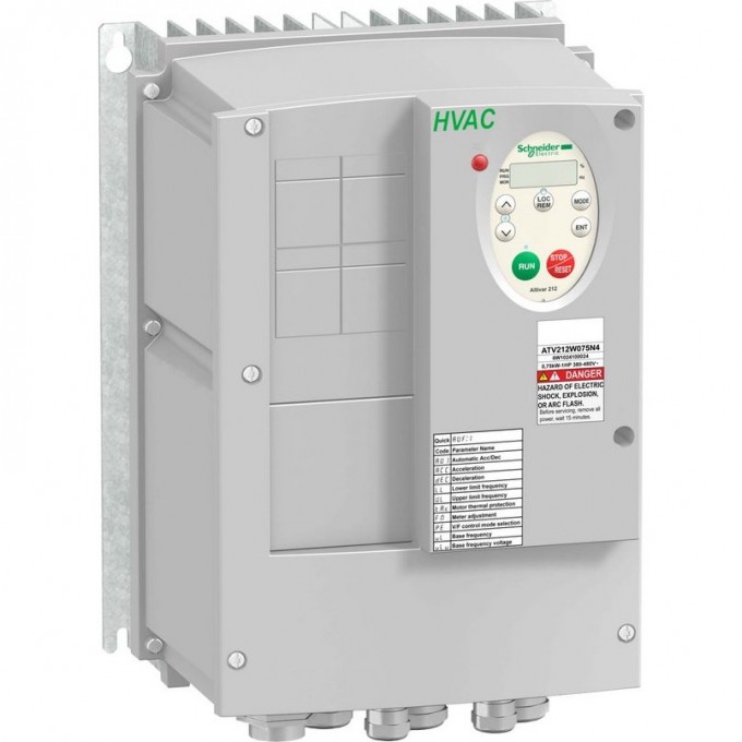 Преобразователь частоты SCHNEIDER ELECTRIC ALTIVAR 212 1,5КВТ 480В IP55 ATV212WU15N4