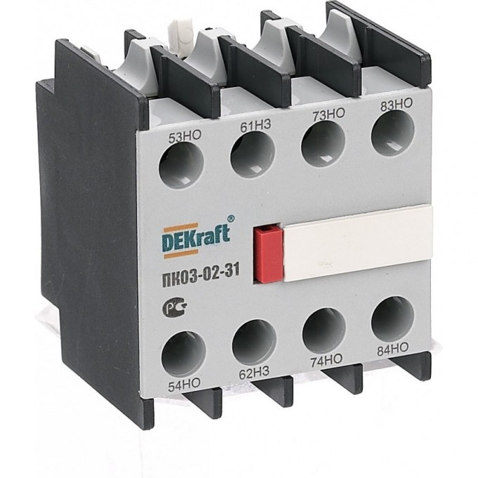Приставка контактная DEKRAFT доп.контакты 3НО+1НЗ ли 24106DEK