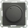 Светорегулятор (диммер) SCHNEIDER ELECTRIC W59 поворотный, 300Вт, 230В, механизм, черный бархат SR-5S0-6-86