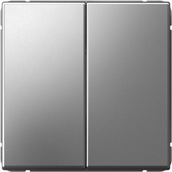Выключатель 2-клавишный SCHNEIDER ELECTRIC ARTGALLERY GAL000951 (сх. 5) 10AX механизм, сталь